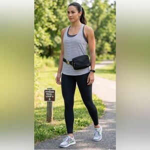 Lucy exercise striped racerback tank